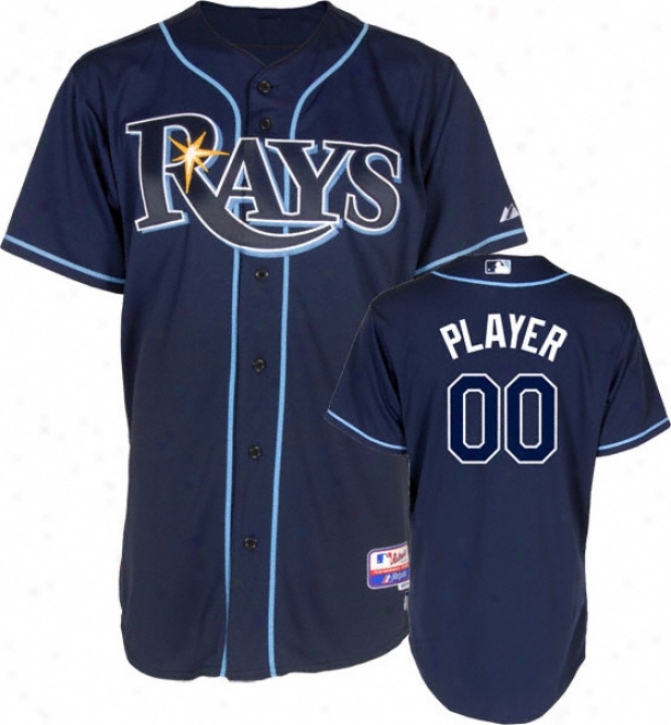 Tqmpa Bay Rays - Any Mimic - Authentic Cool Base␞ Alternate Navy On-field Jersey