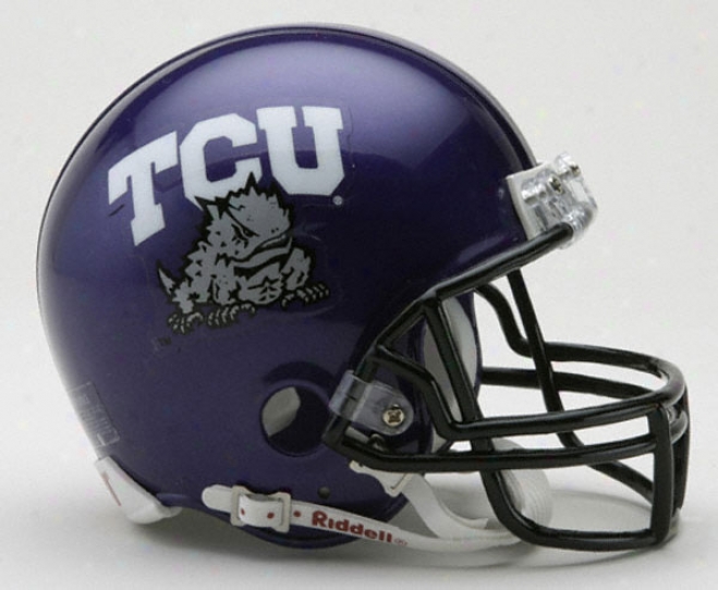 Tcu Horned Frogs Riddell Mini Helmet