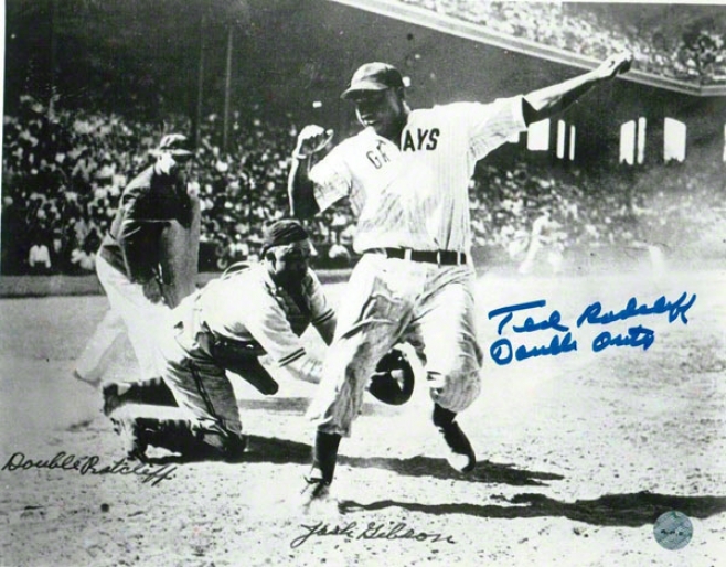 Ted &quotdouble Duty&quot Radcliffe St. Louis Stars Autographed 8x10 Photo Inscribed Double Duty