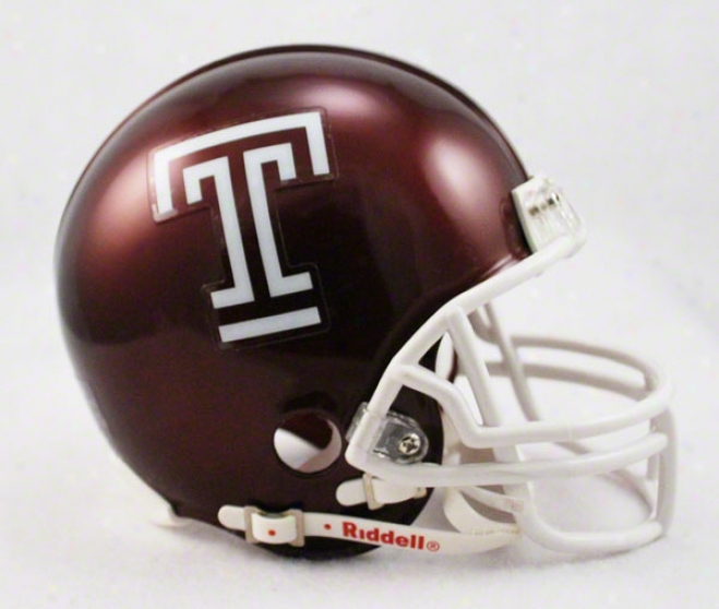 Temple Owls Riddell Mini Helmet