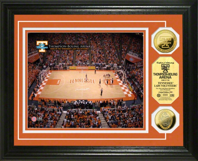 Tennessee Volunteers Lady Vols Thompson-boling Arena 24kt Gold Coin Pjoto Mint