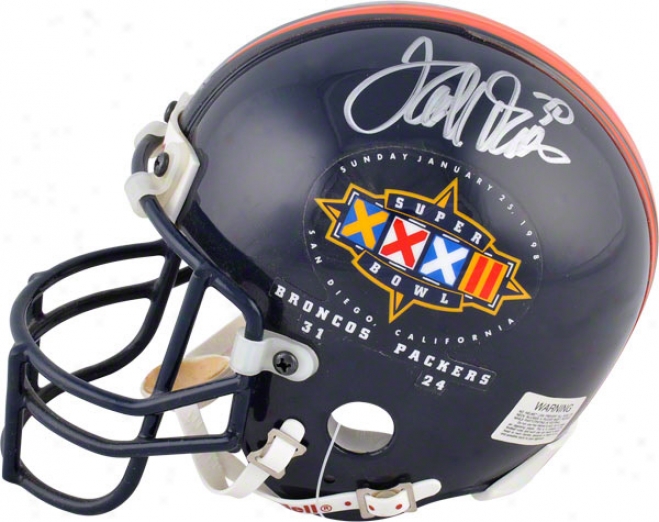 Terrell Davis Autographed Mini Helmet  Details: Denver Broncos, Sb 33 Logo