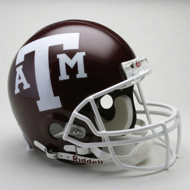 Texas A&m Aggies Authentic Pro Line Riddell Full Size Helmet