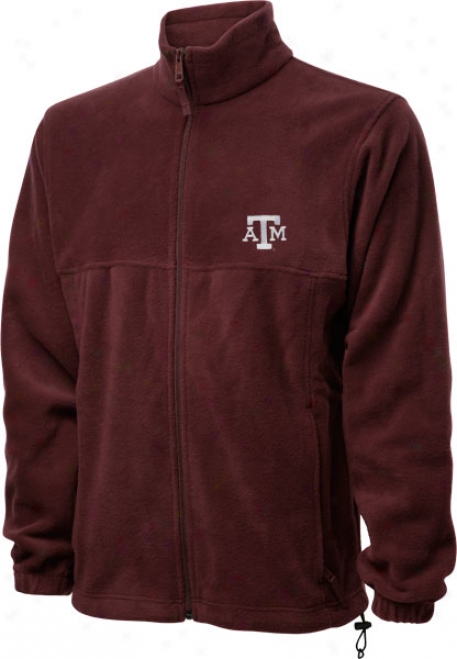 Texas A&m Aggies Maroon Columbia Flanker Full-zip Jacket