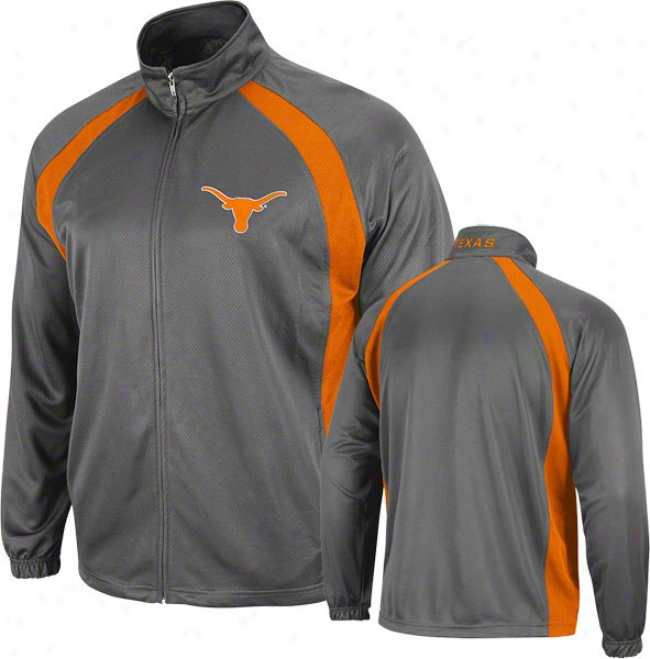 Texas Longhorns Charcoal Rival Full-zip Jerkin