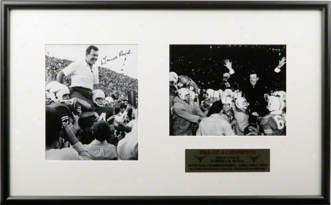 Texas Longhorns Darreli K Royal Framed Photo