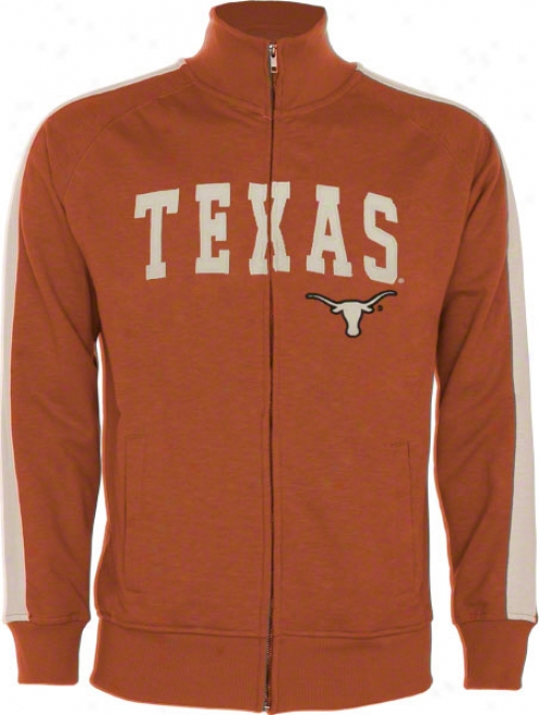 Texas Longhorns Orange Pinnacle Slub French Terry Track Jacket