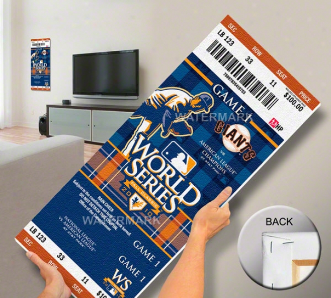 Texas Rangers 2010 World Series Mega Ticket