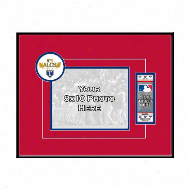 Texas Rangers 2011 American League Championship Your 8x10 Photo Ticket Frame