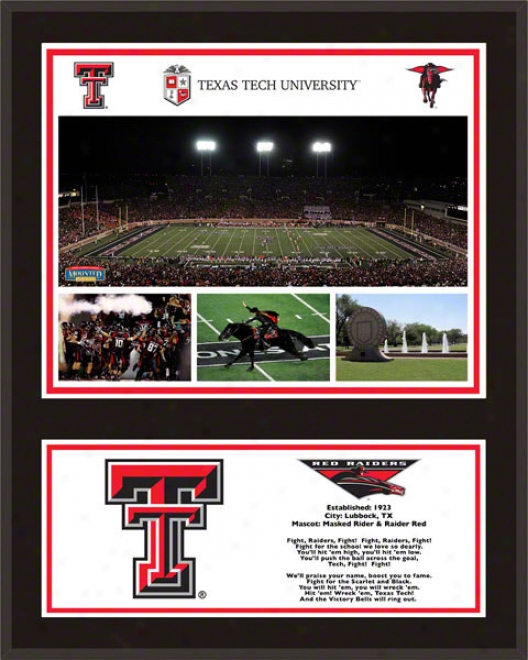 Texas Tech Red Raider Sublimated 12x15 Plaque