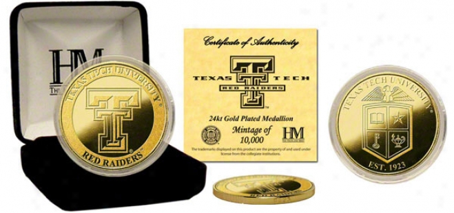 Texas Tech Red Raiders 24kt Gold Coin