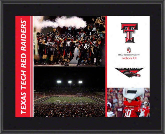 Texas Tech Red Raiders Plaque  Details: Sbulimated, 10x13, Ncaa Flat plate of metal