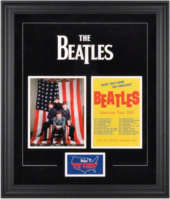 The Beatles Framed Presentation  Details: 1964 U.s. Tour