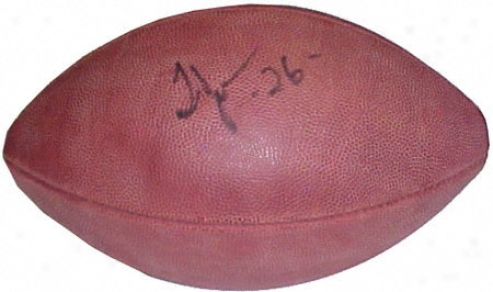 Thomas Jones Autographed Football