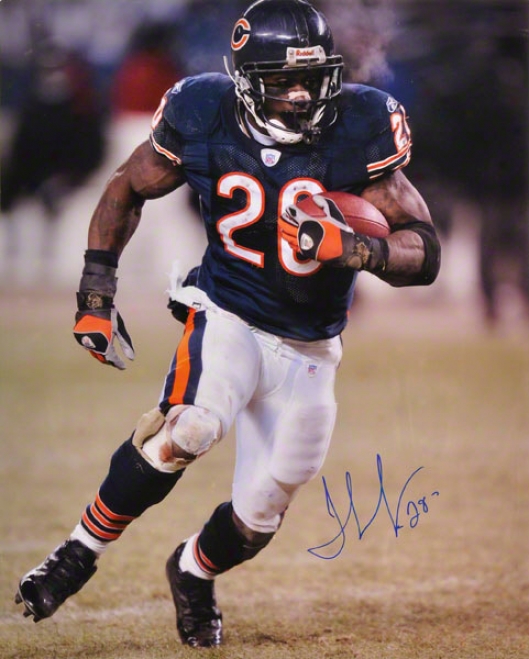 Thomas Jones Chicago Bears Autographed 16x20 Photograph