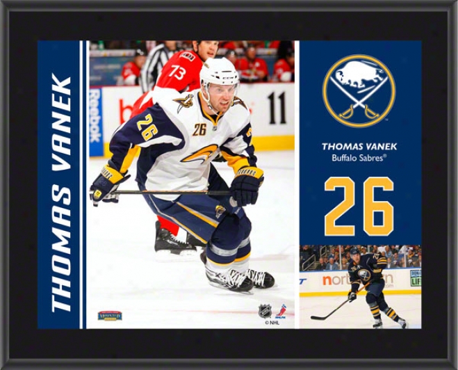 Thomas Vanek Plaque  Details: Buffalo Sabres, Sublimatef, 10x13, Nhl Plaque