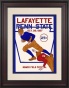 1927 Penn State Nittany Lions Vs Lafayette Leopards 10 1/2 X 14 Framed Historic Football Poster