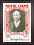 1928 Notre Dame Fighting Irish Vs Carnegie Tech 36 X 48 Framed Canvas Historic Football Poster