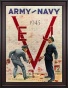 1945 Army Vs. Navy 36 X 48 Framed Canvas Historic Football Print