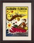 1961 Auburn Vs. Florida 8.5 X 11 Framed Historic Football Print
