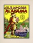 1969 Clemson Vs. Alabama 10.5x14 Matted Historic Foootball Print