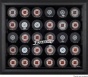 Anajeim Ducms Framed 30 Hockey Puxk Logo Display Case