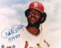 Bake Mcbride Autographed St. Louis Cardinals 8x10 Inscribed &quot1974 Roy&quot