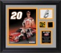 Joey Logano Nascar Rookie Of The Year Framed 8x10 Photograph With Autograph Plate, Tire And Sheet Metal - Le Of 120