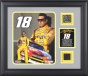 Kyle Busch Framed 8x10 Photograph With Race Used Tire, Plate And Dayyona Internstional Speedway Track