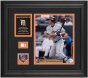 Magglio Ordonez Detroit Tigers Framed 8x10 Photograph With Team Medallion, Game Used Baseball Pirce And Descriptive Plate