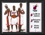 Miami Heat Sublimated 12x15 Plaque Details: Lebron James, Dwyane Wade And Chris Bosh