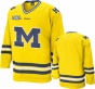 Michigan Wolverines Reebok Gold Premier Hockey Jersey