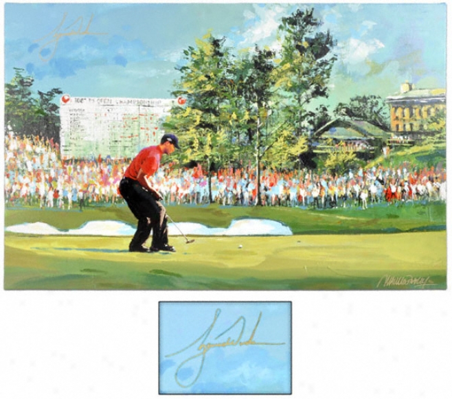 Tiger Woods Autographed 36 X 48 Giclee