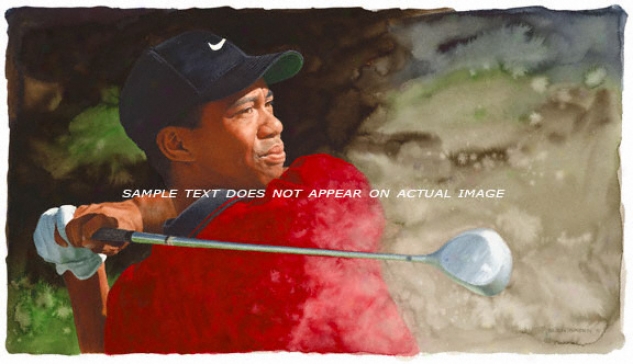 Tiger Woods - &quotthe Swing&quot - Big - Unframed Giclee