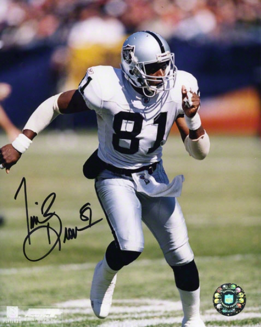 Tim Brown Autographed Photograph  Details: Oakland Raiders, 8x10