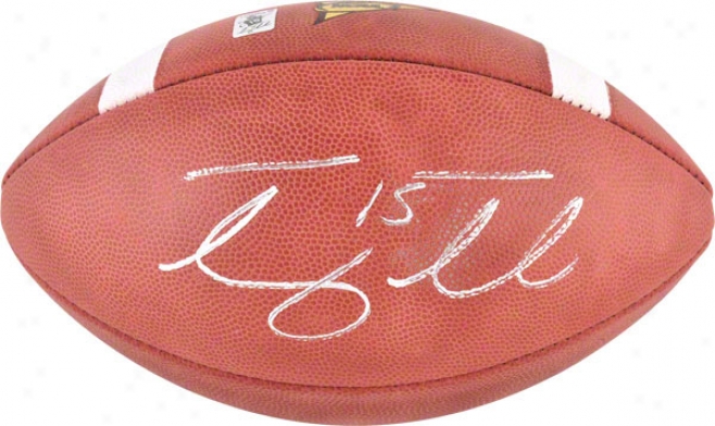 Tim Tebow Autographed Football  Details: Florida Gators, Wilson Ncaa Ball