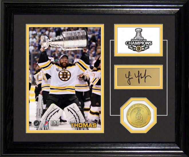 Tim Thomas Boston Bruins Stanley Cup Pride Photo Mint