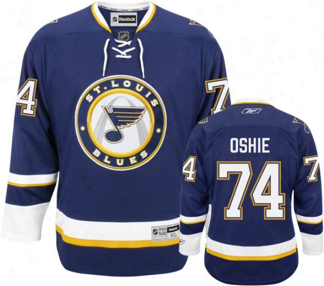 Tj Oshie Jersey: Reebok Alternate #74 St. Louis Blues Premier Jersey