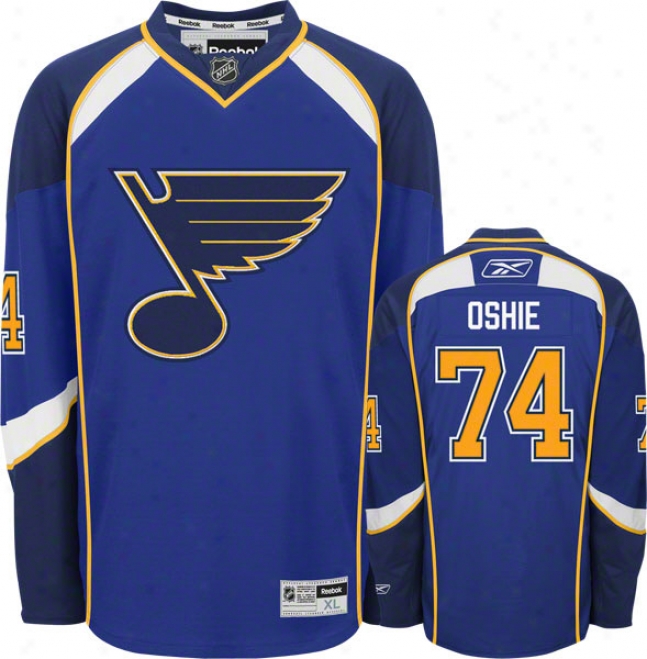 T.j. Oshie St. Louis Blues #74 Reebok Premier Nhl Jersey