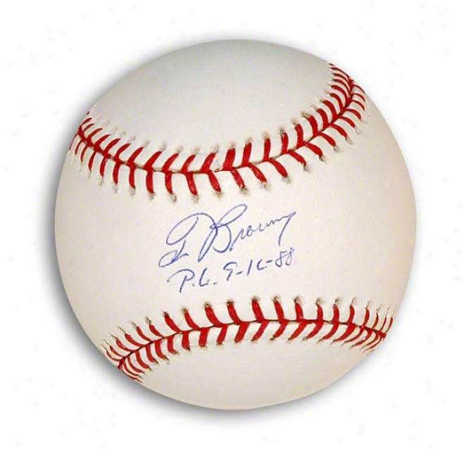 Tom Browning Autographed Mlb Baseball Inscribed &quotpg 9-16-88&quot