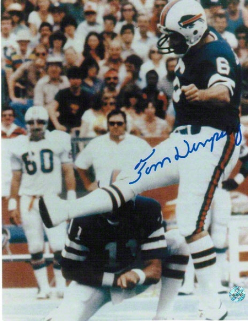 Tom Dempsey Autographed Buffalo Bills 8x10 Photo