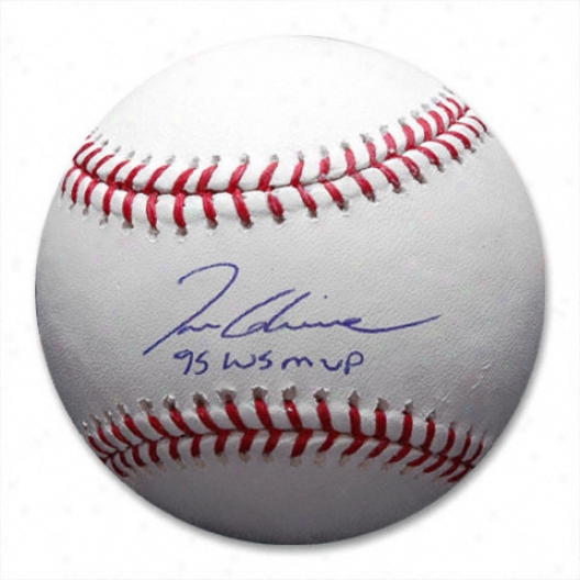 Tom Glavine Autographed Baseball  Details: 95 Ws Mvp Inscription