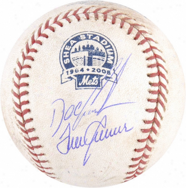 Tom Seaver And Dwight &quotdoc&quot Gooden Autogdaphed Baseball  Details: Game Us3d Baseball