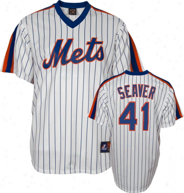 Tom Seaver New York Mets Pinstripe Cooperstown Replica Jersey