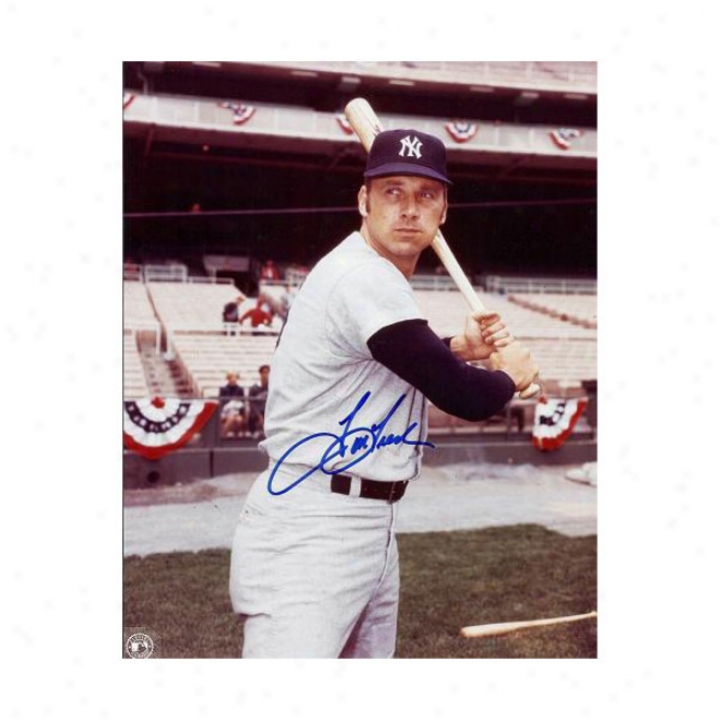 Tom Tresh Autographed New York Yankee 8x10 Photo