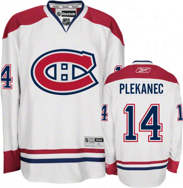 Tomas Plekanec Jerdey: Reebok Pale #14 Montreal Canadiens Premuer Jersey