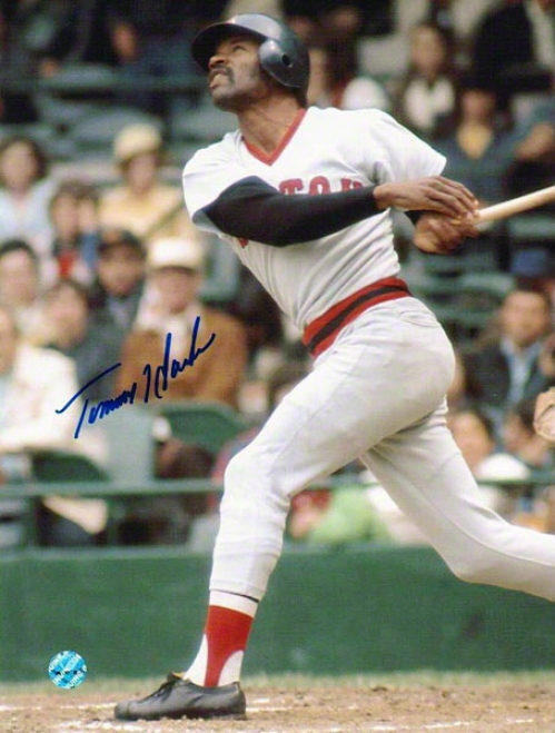 Tommy Harper Boston Red Sox Autographed 8x10 Photo Swinbing