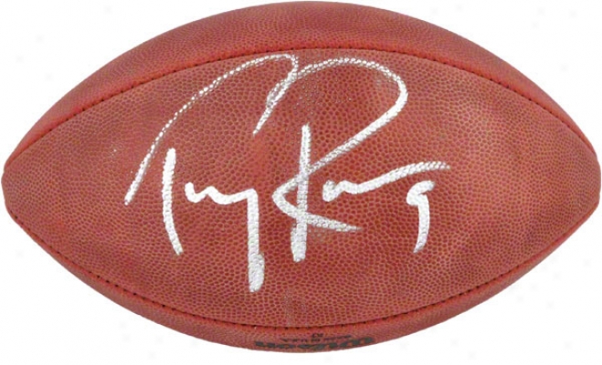 Tony Romo Autographed Footbal  Details: Pro Football