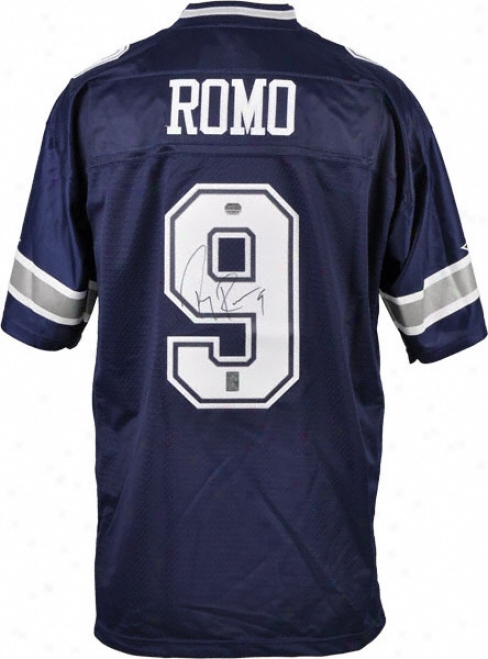 Tony Romo Autographed Jersey  Details: Dallas Cowboys, Authentic, Reebok