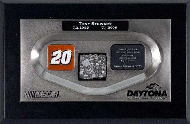 Tony Stewart - 2-time Pepsi 400 Winner - Daytona Zinc Replica Showpiece With Track Piece 2-time Pepsi 400 Winner